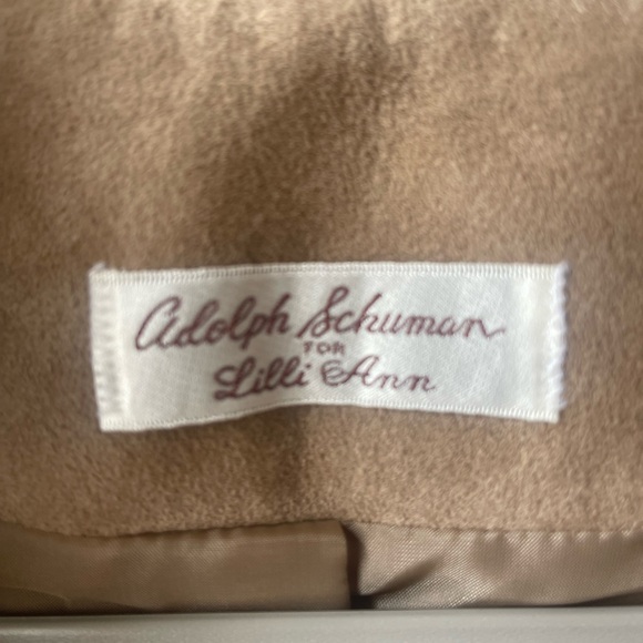 Vintage Womens Adolph Schuman for Lilli Ann Tan Ultra Suede 3 Pc Suit Sz L/XL - Picture 3 of 8